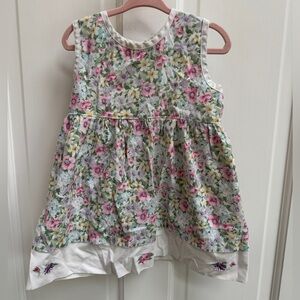 Mayfair Kids 2T Girls Vintage Floral Sleeveless Kids Casual Dress